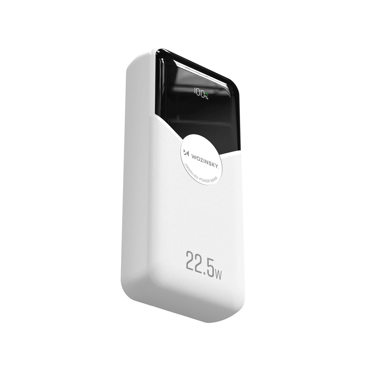 Powerbank Wozinsky 20000mAh 22,5W PD20W z wbudowanymi kablami - biały – zdjęcie 3