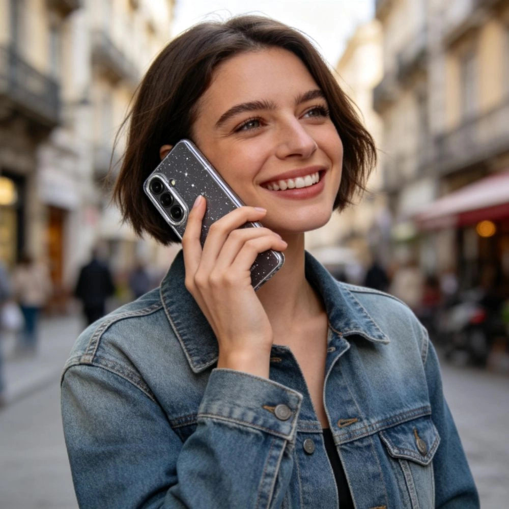 Etui Tech-Protect FlexAir na Samsung Galaxy S26+ - przezroczysto-brokatowe – zdjęcie 5