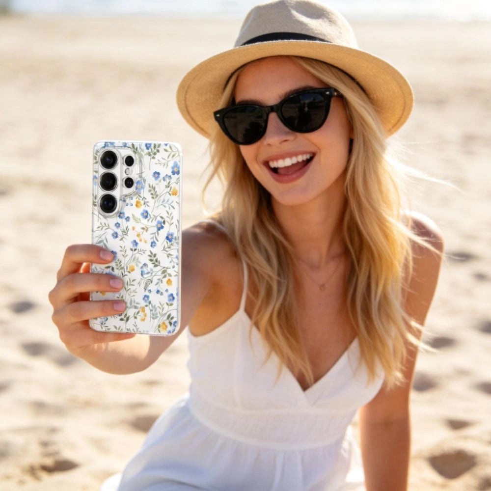 Etui Tech-Protect FlexAir na Samsung Galaxy S26 Ultra - kolorowe kwiaty – zdjęcie 4