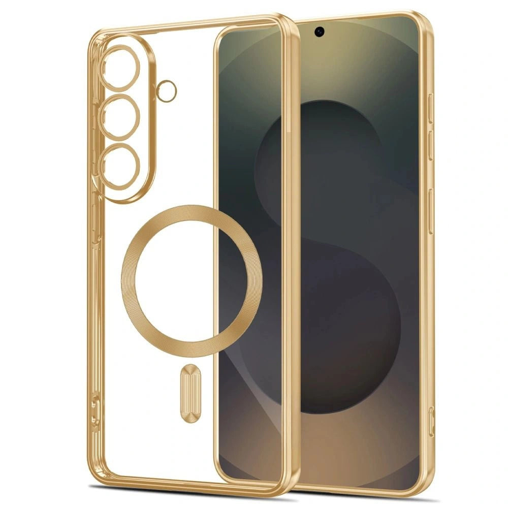 Etui Tech-Protect MagFlex na Samsung Galaxy S26 - przezroczysto-złote – zdjęcie 2