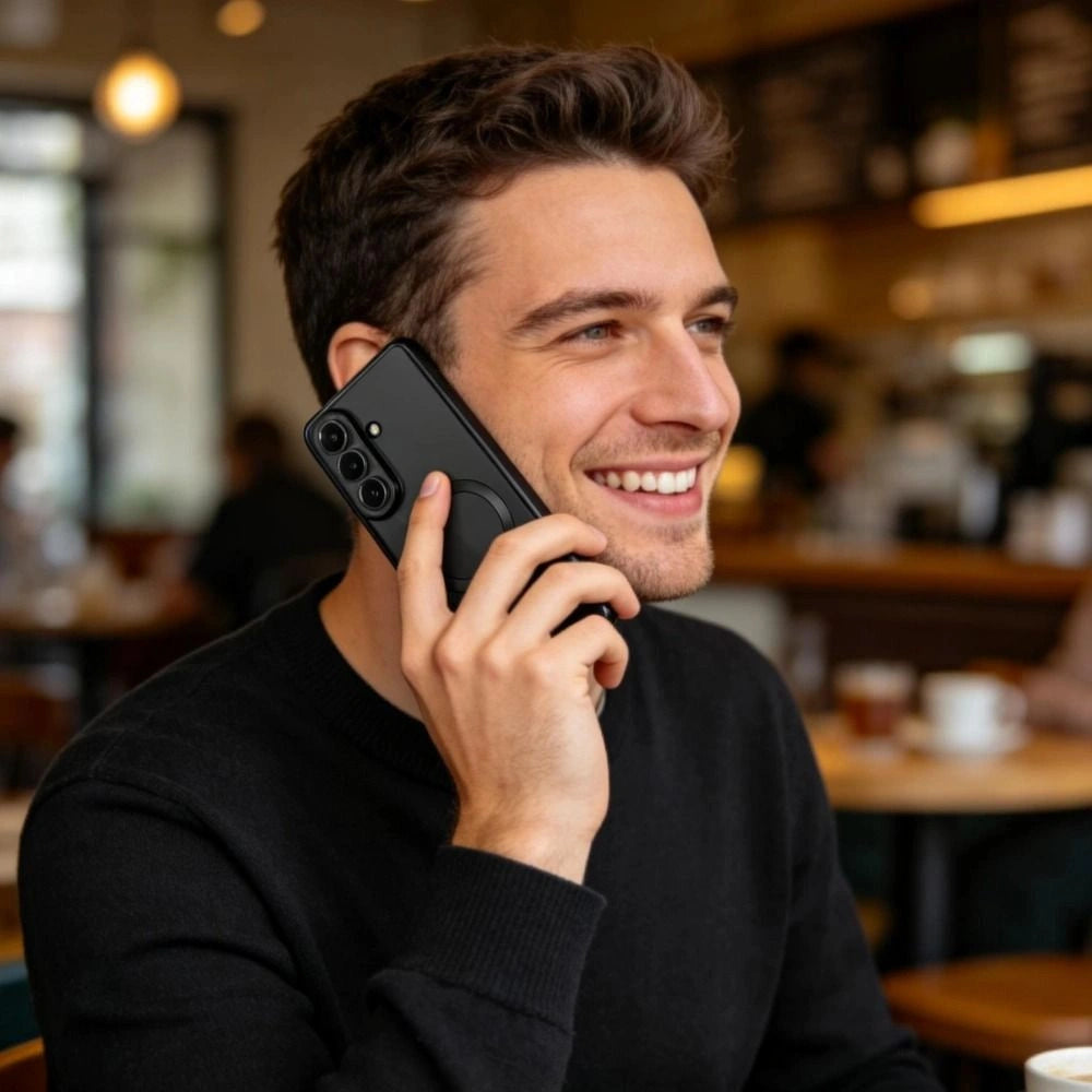 Etui Tech-Protect MagFlex na Samsung Galaxy S26+ - przezroczysto-czarne – zdjęcie 4