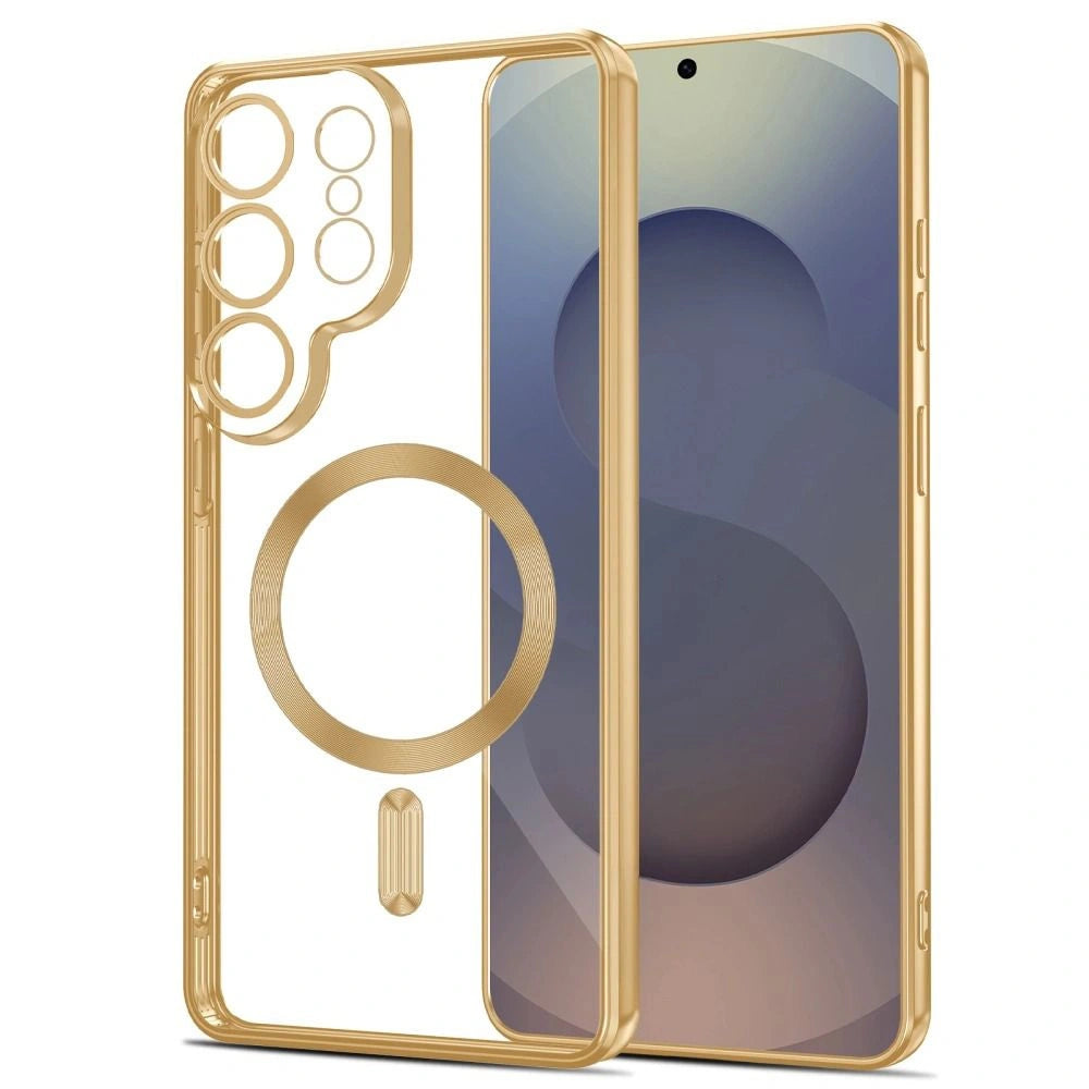 Etui Tech-Protect MagFlex na Samsung Galaxy S26 Ultra - przezroczysto-złote – zdjęcie 2