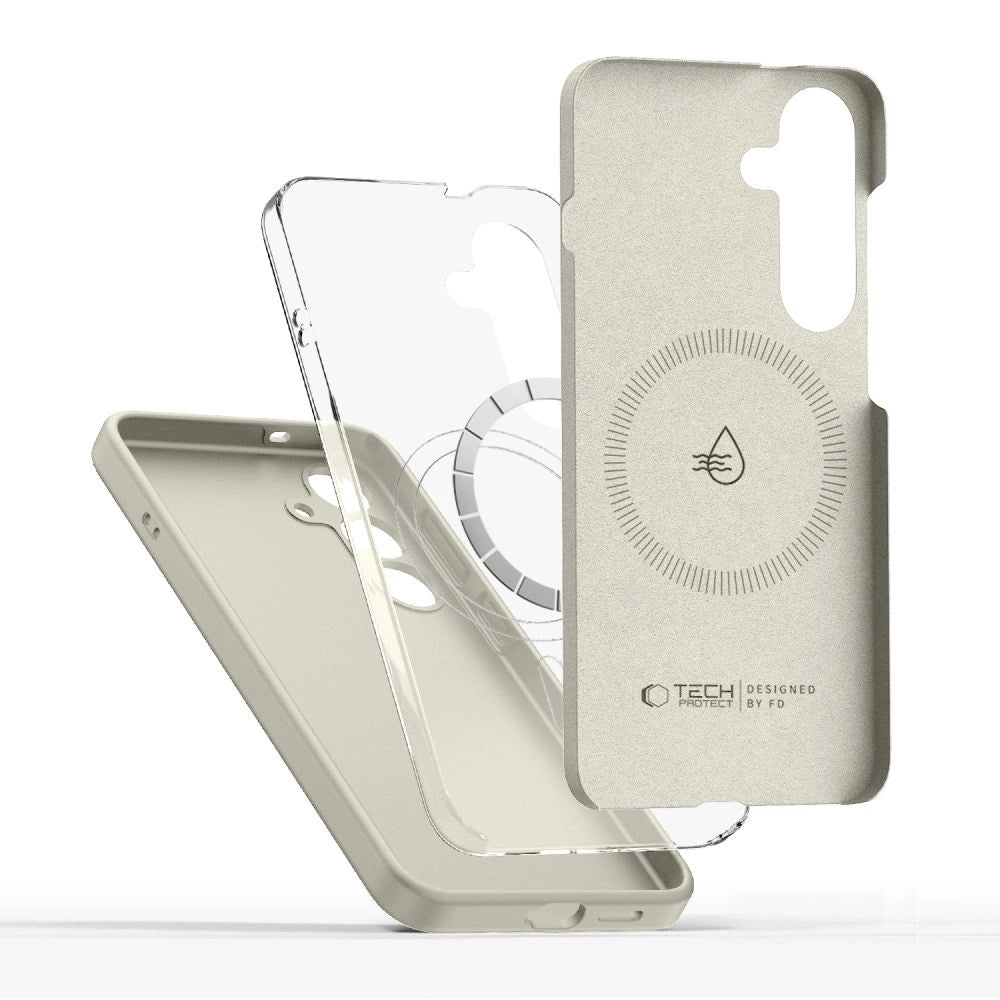Etui Tech-Protect Silicone MagSafe na Samsung Galaxy S26+ - beżowe – zdjęcie 3