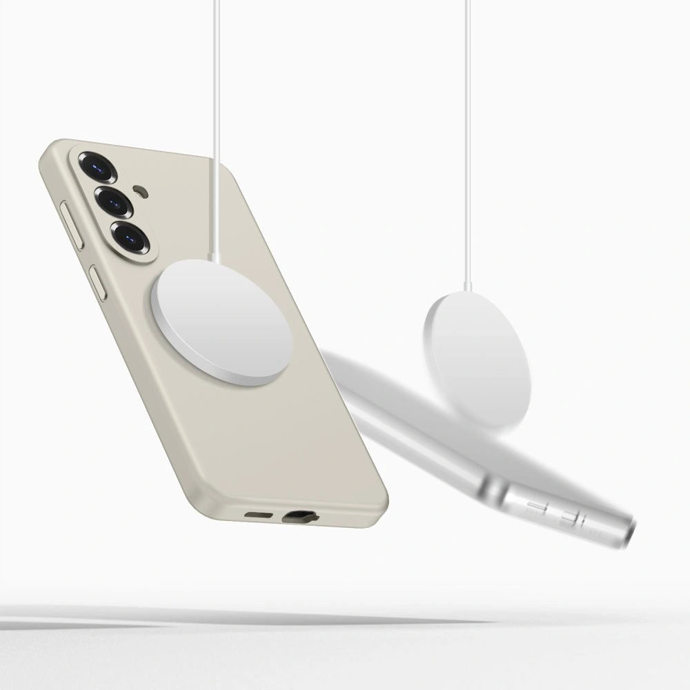 Etui Tech-Protect Silicone MagSafe na Samsung Galaxy S26+ - beżowe – zdjęcie 4