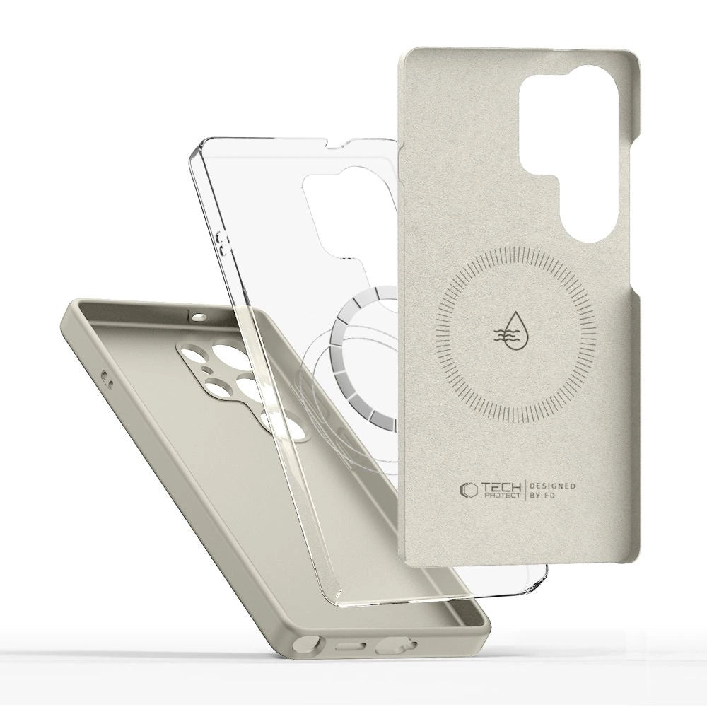 Etui Tech-Protect Silicone MagSafe na Samsung Galaxy S26 Ultra - beżowe – zdjęcie 3