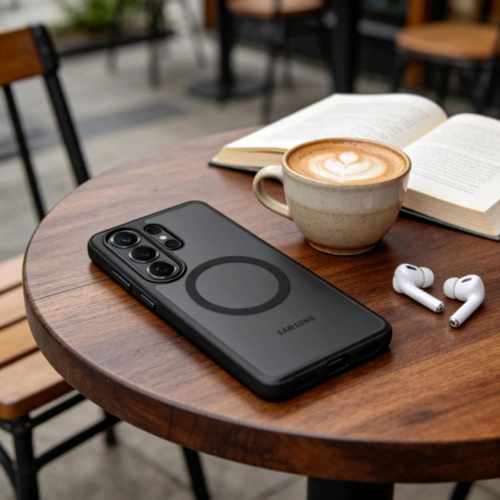 Etui Tech-Protect MagPeak MagSafe na Samsung Galaxy S26 Ultra - czarne – zdjęcie 4