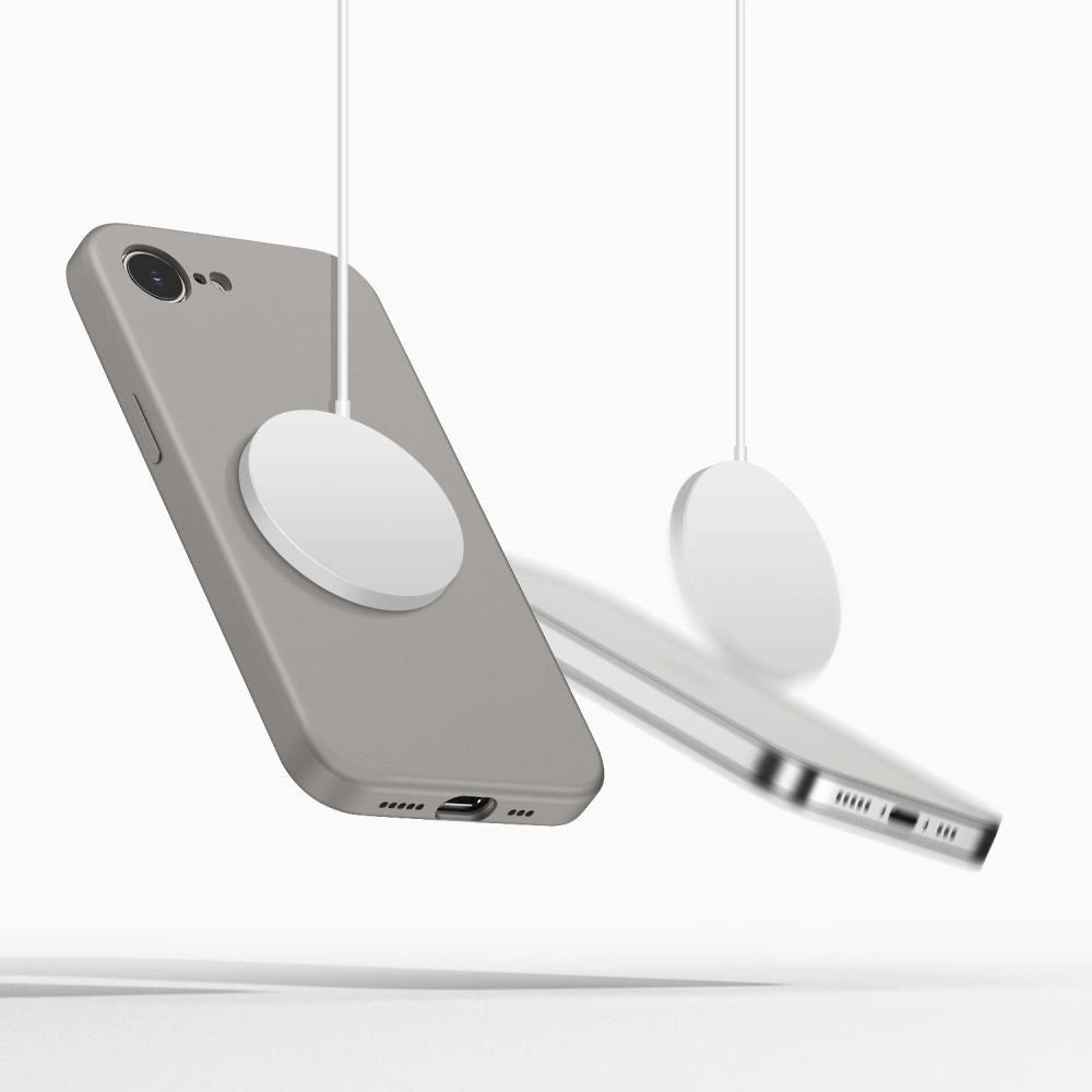 Etui Tech-Protect Silicone MagSafe na iPhone 16e / 17e - szare – zdjęcie 2