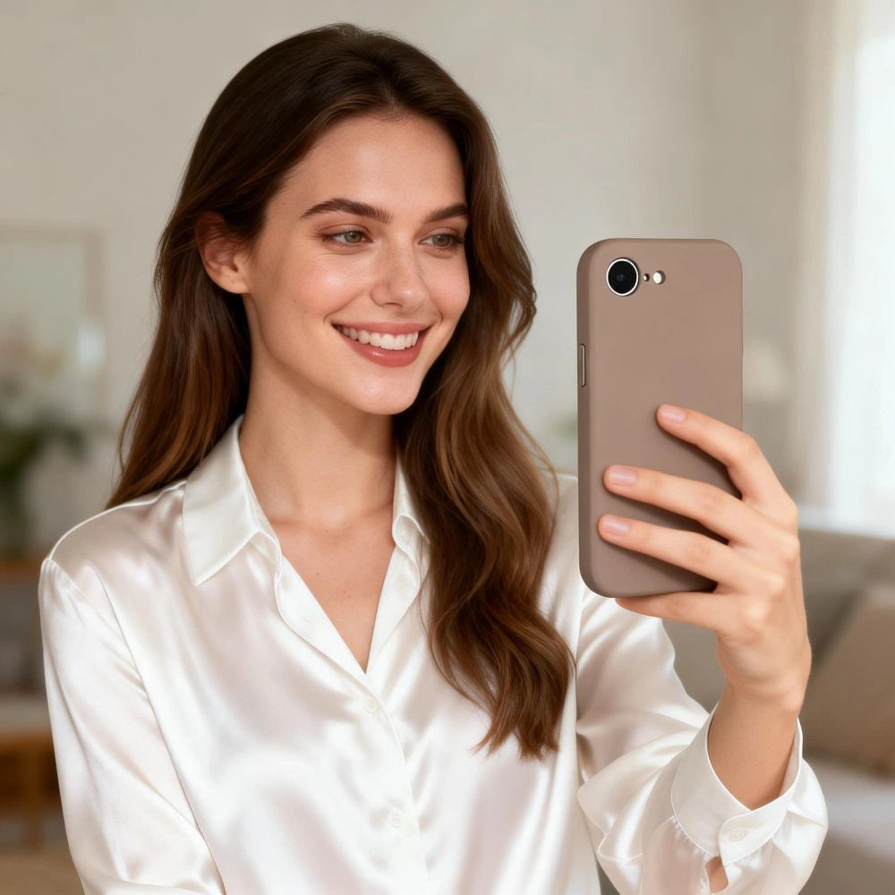 Etui Tech-Protect Silicone MagSafe na iPhone 16e / 17e - brązowe – zdjęcie 8