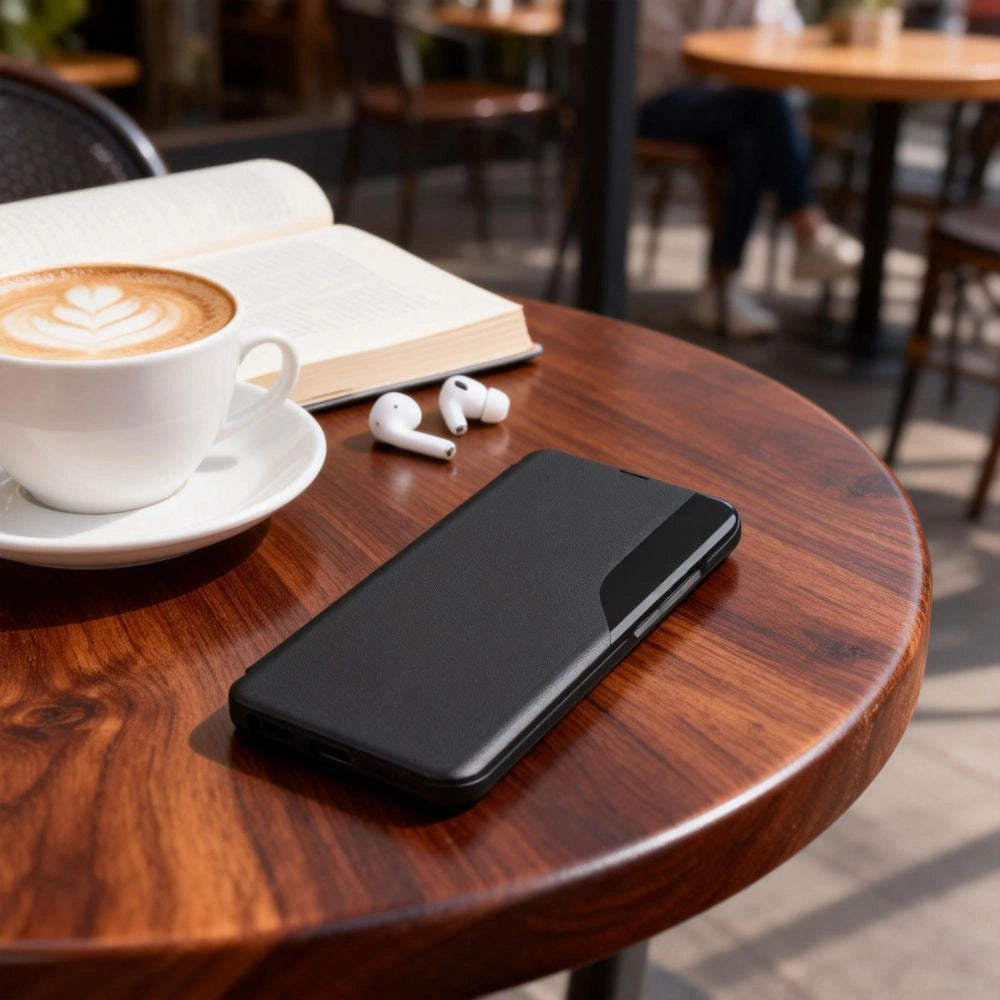 Etui Tech-Protect Smart View na Samsung Galaxy A57 5G - czarne – zdjęcie 3