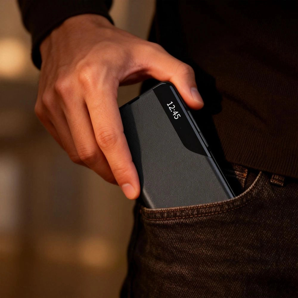 Etui Tech-Protect Smart View na Samsung Galaxy A57 5G - czarne – zdjęcie 4