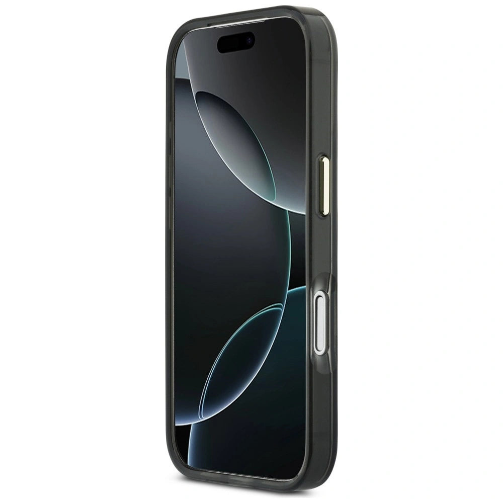 Etui Guess IML 4G Script Metal na iPhone 17 Pro - czarne – zdjęcie 5