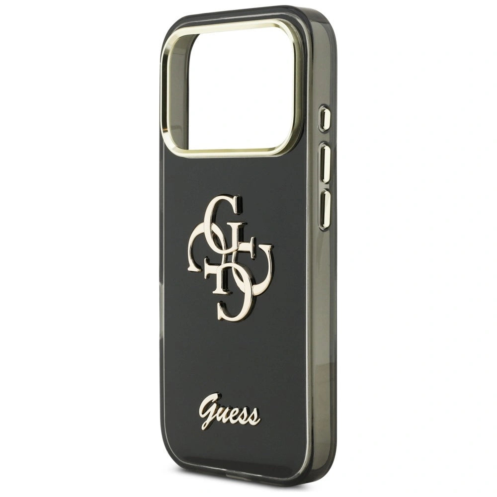 Etui Guess IML 4G Script Metal na iPhone 17 Pro - czarne – zdjęcie 6