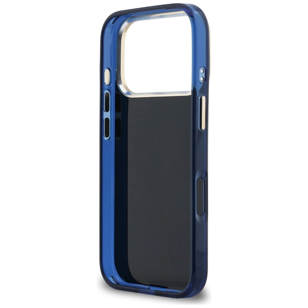 Etui Guess IML 4G Script Metal na iPhone 17 Pro - niebieskie – zdjęcie 7