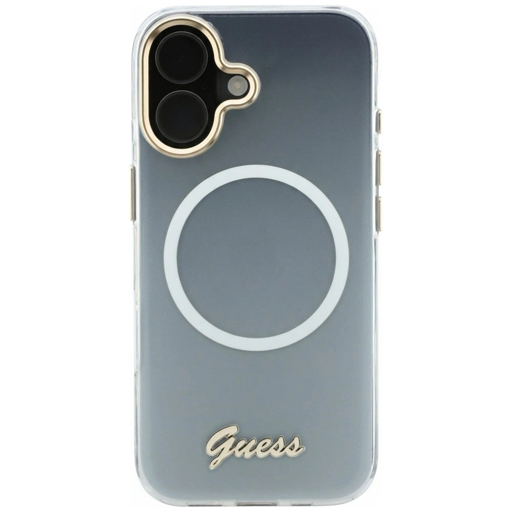 Etui Guess IML Gradient Script Metal MagSafe na iPhone 17 - białe – zdjęcie 3