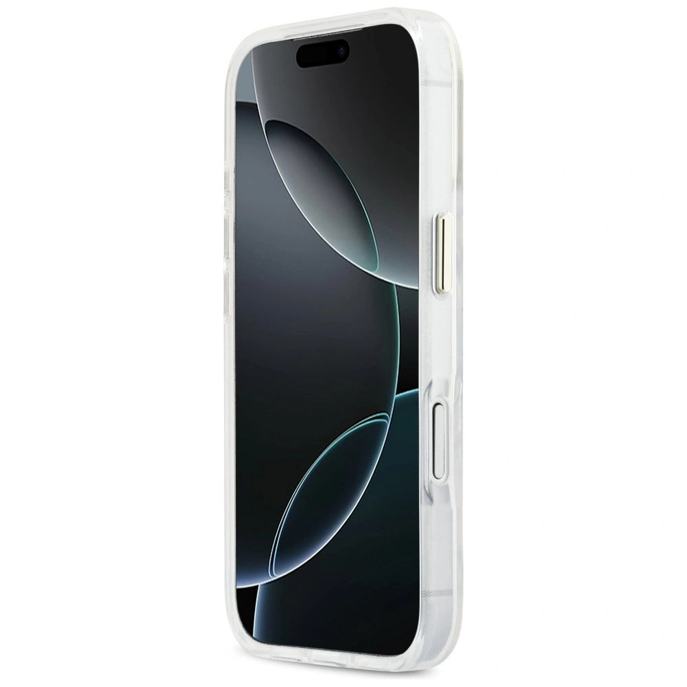 Etui Guess IML Gradient Script Metal MagSafe na iPhone 17 Pro - białe – zdjęcie 5
