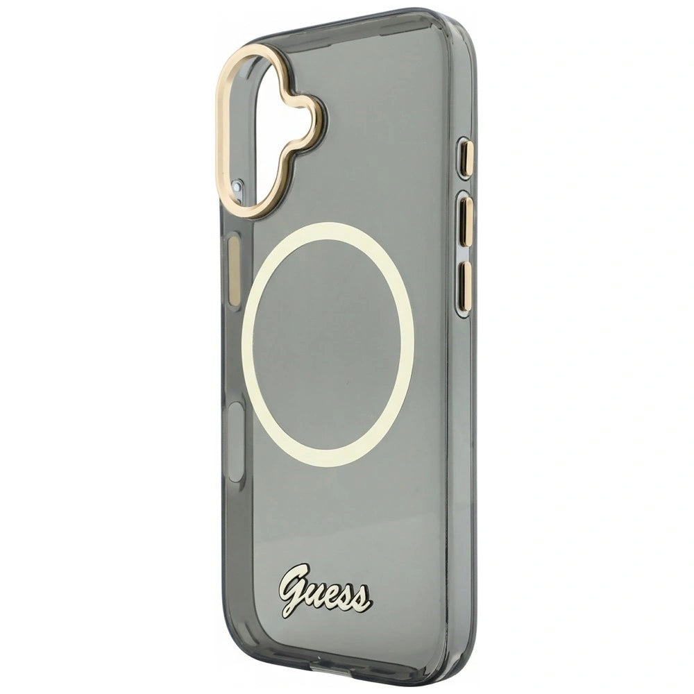 Etui Guess IML Script Metal MagSafe na iPhone 17 - czarne – zdjęcie 6