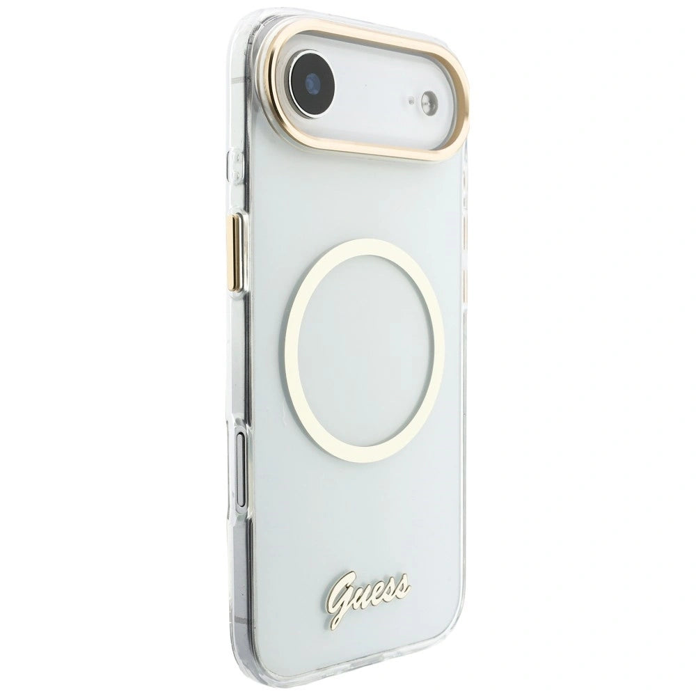 Etui Guess IML Script Metal MagSafe na iPhone Air - przezroczyste – zdjęcie 4