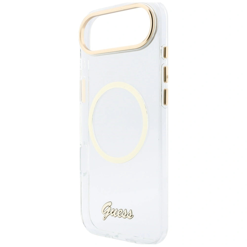 Etui Guess IML Script Metal MagSafe na iPhone Air - przezroczyste – zdjęcie 6