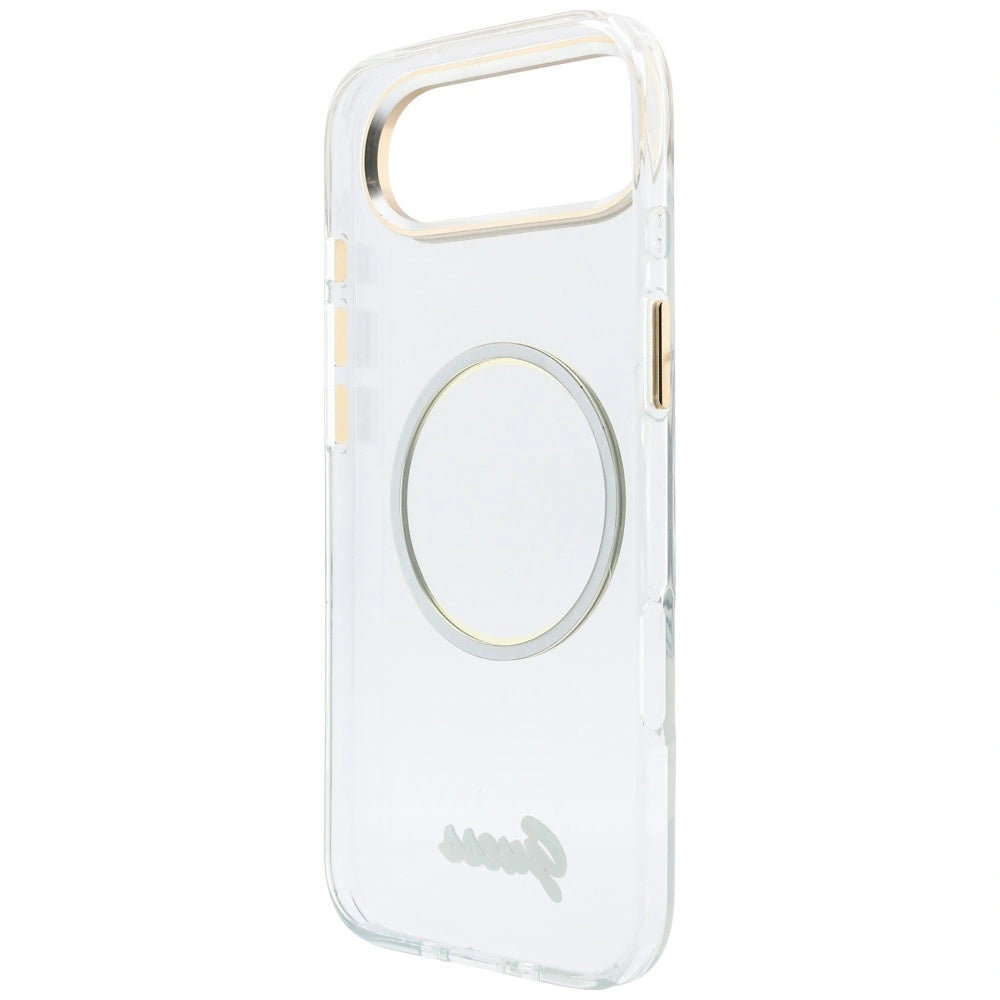 Etui Guess IML Script Metal MagSafe na iPhone Air - przezroczyste – zdjęcie 7