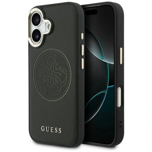 Etui Guess Perforated 4G MagSafe na iPhone 17 - czarne