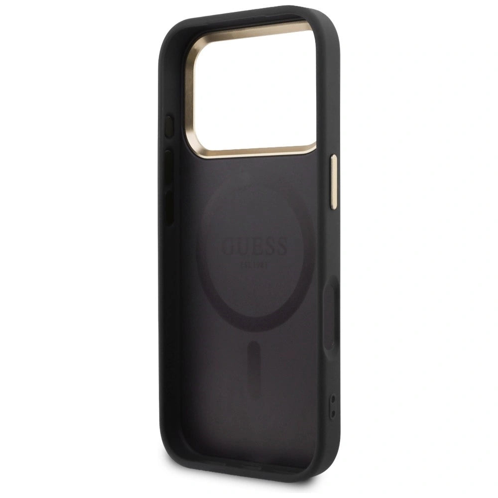 Etui Guess Perforated 4G MagSafe na iPhone 17 Pro - czarne – zdjęcie 7