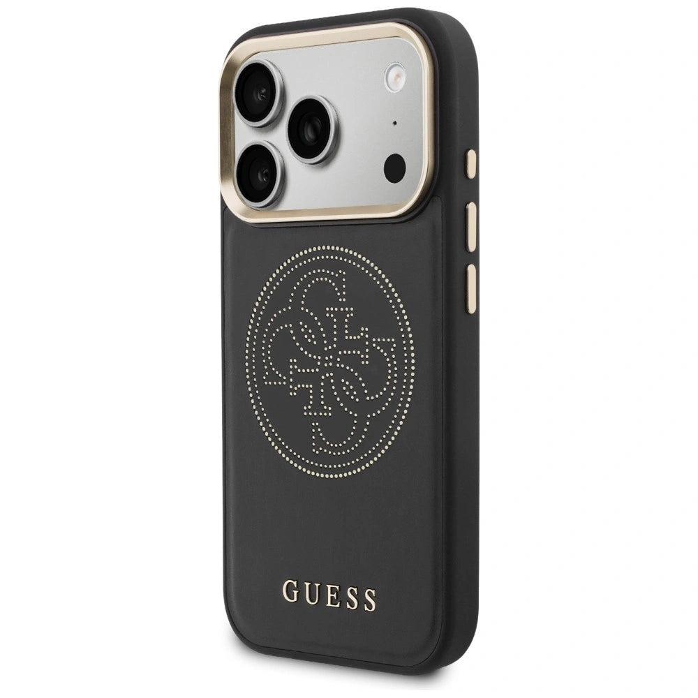 Etui Guess Perforated 4G MagSafe na iPhone 17 Pro Max - czarne – zdjęcie 2