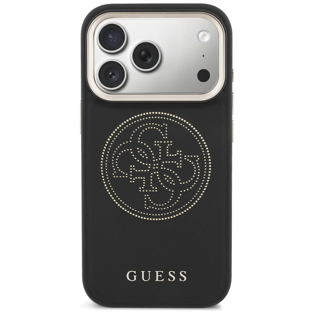 Etui Guess Perforated 4G MagSafe na iPhone 17 Pro Max - czarne – zdjęcie 3