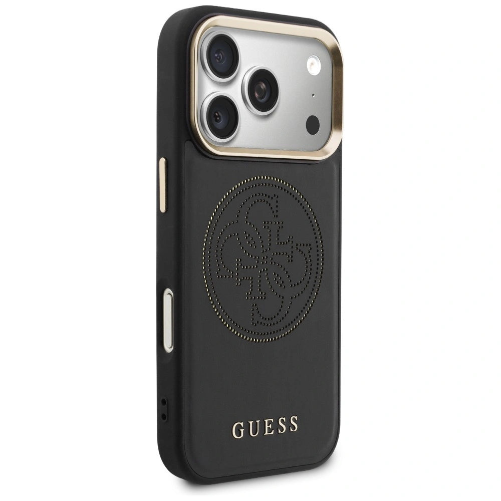 Etui Guess Perforated 4G MagSafe na iPhone 17 Pro Max - czarne – zdjęcie 4