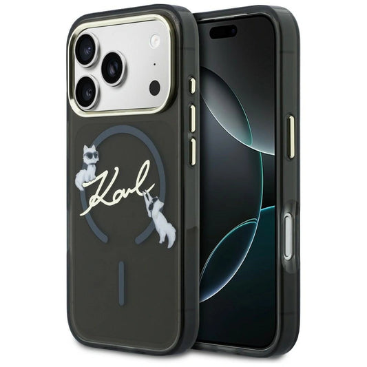 Etui Karl Lagerfeld IML Choupettes Karl na iPhone 17 Pro Max - czarne