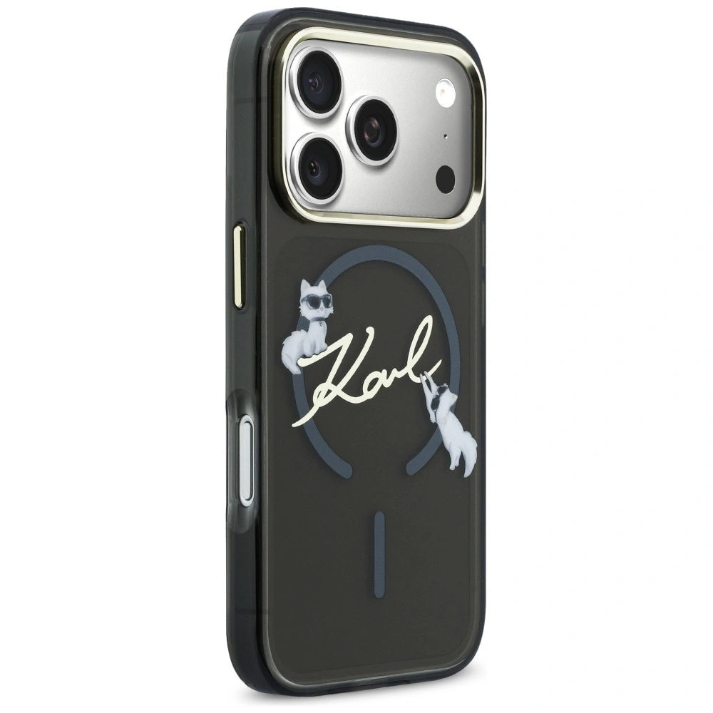 Etui Karl Lagerfeld IML Choupettes Karl na iPhone 17 Pro Max - czarne – zdjęcie 4