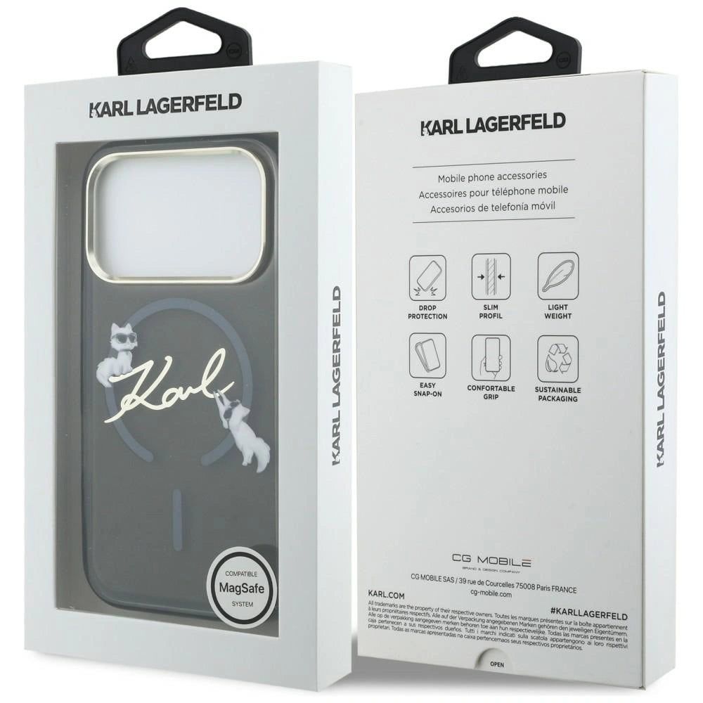 Etui Karl Lagerfeld IML Choupettes Karl na iPhone 17 Pro Max - czarne – zdjęcie 8