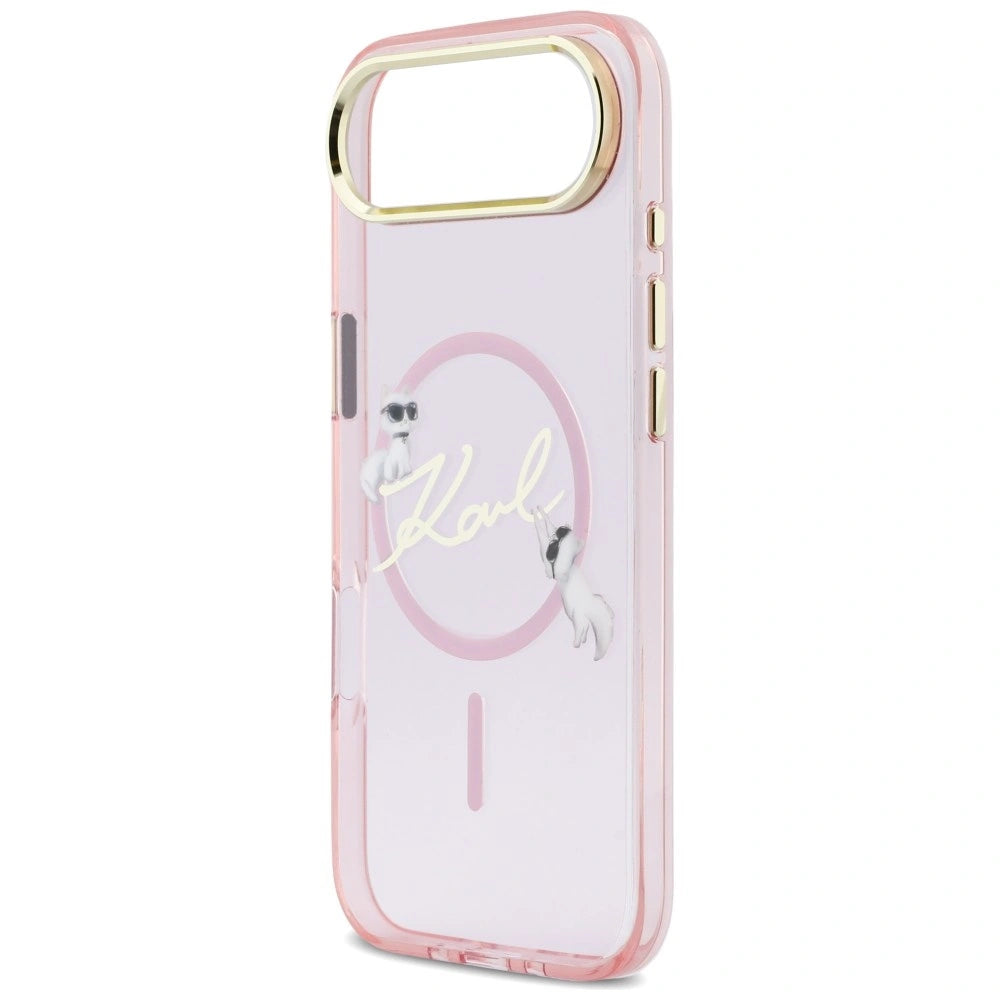 Etui Karl Lagerfeld IML Choupettes Karl Script Logo na iPhone Air - różowe – zdjęcie 6