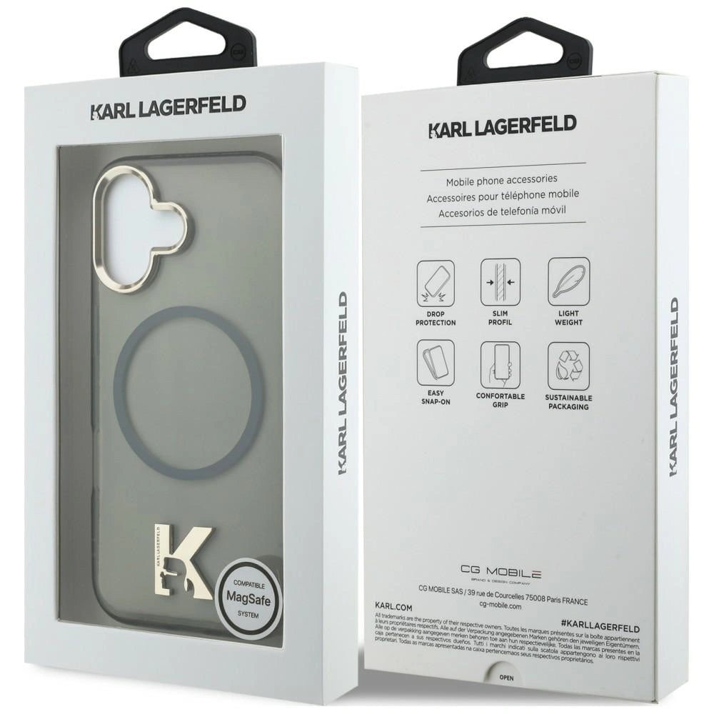 Etui Karl Lagerfeld IML K Head Logo MagSafe na iPhone 17 - czarne – zdjęcie 8