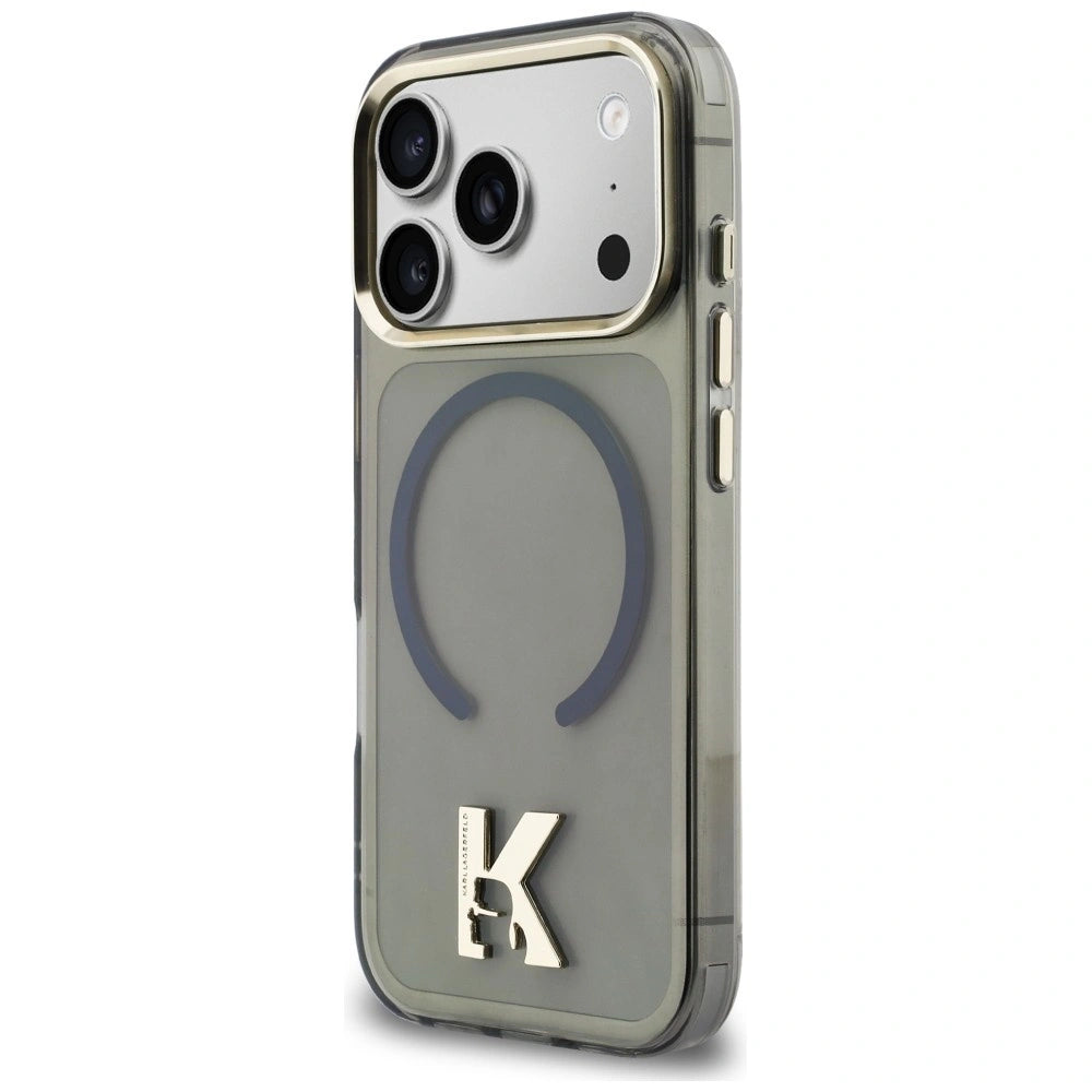 Etui Karl Lagerfeld IML K Head Logo MagSafe na iPhone 17 Pro - czarne – zdjęcie 2
