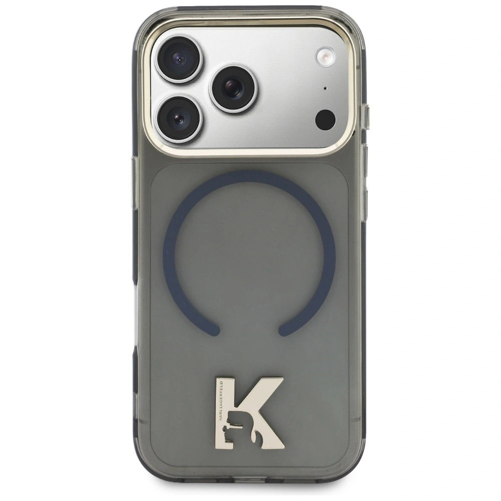 Etui Karl Lagerfeld IML K Head Logo MagSafe na iPhone 17 Pro - czarne – zdjęcie 3
