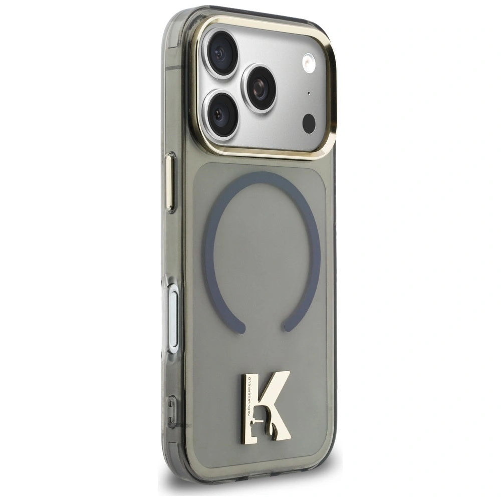 Etui Karl Lagerfeld IML K Head Logo MagSafe na iPhone 17 Pro - czarne – zdjęcie 4