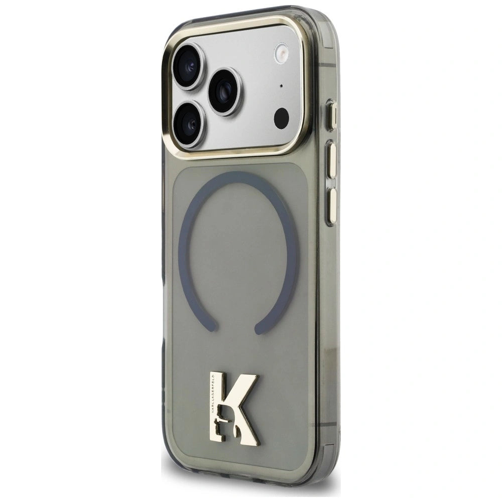 Etui Karl Lagerfeld IML K Head Logo MagSafe na iPhone 17 Pro Max - czarne – zdjęcie 2
