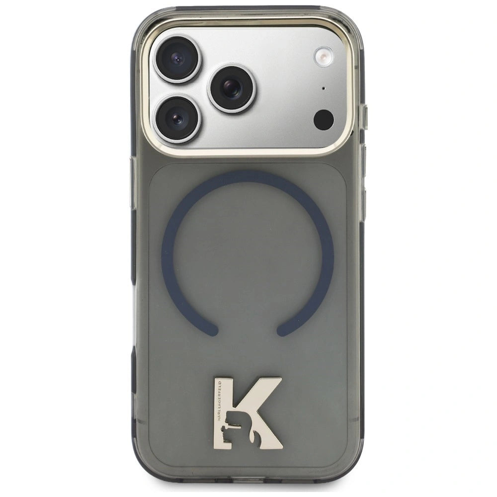 Etui Karl Lagerfeld IML K Head Logo MagSafe na iPhone 17 Pro Max - czarne – zdjęcie 3