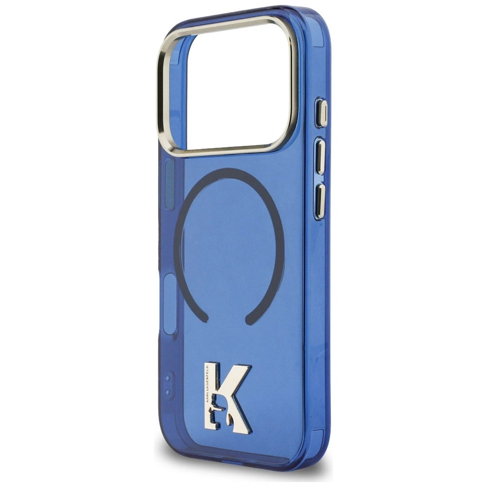 Etui Karl Lagerfeld IML K Head Logo MagSafe na iPhone 17 Pro - niebieskie – zdjęcie 6