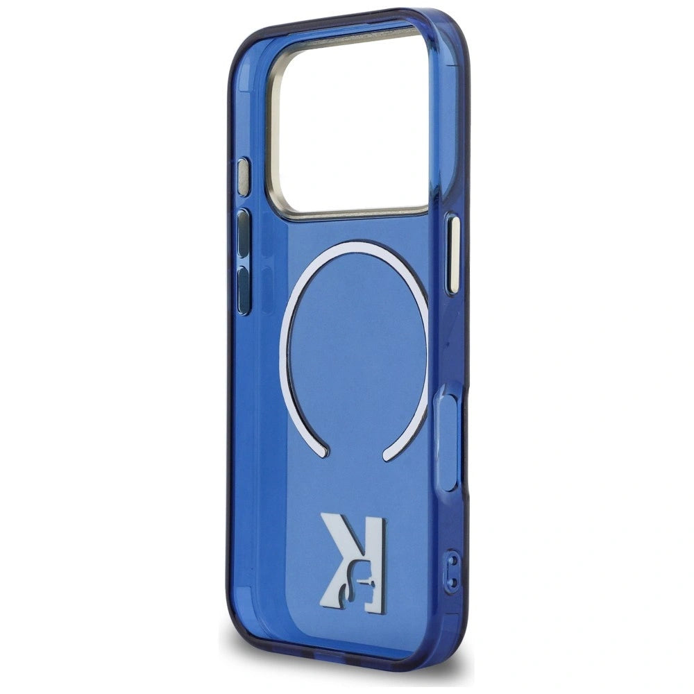 Etui Karl Lagerfeld IML K Head Logo MagSafe na iPhone 17 Pro - niebieskie – zdjęcie 7
