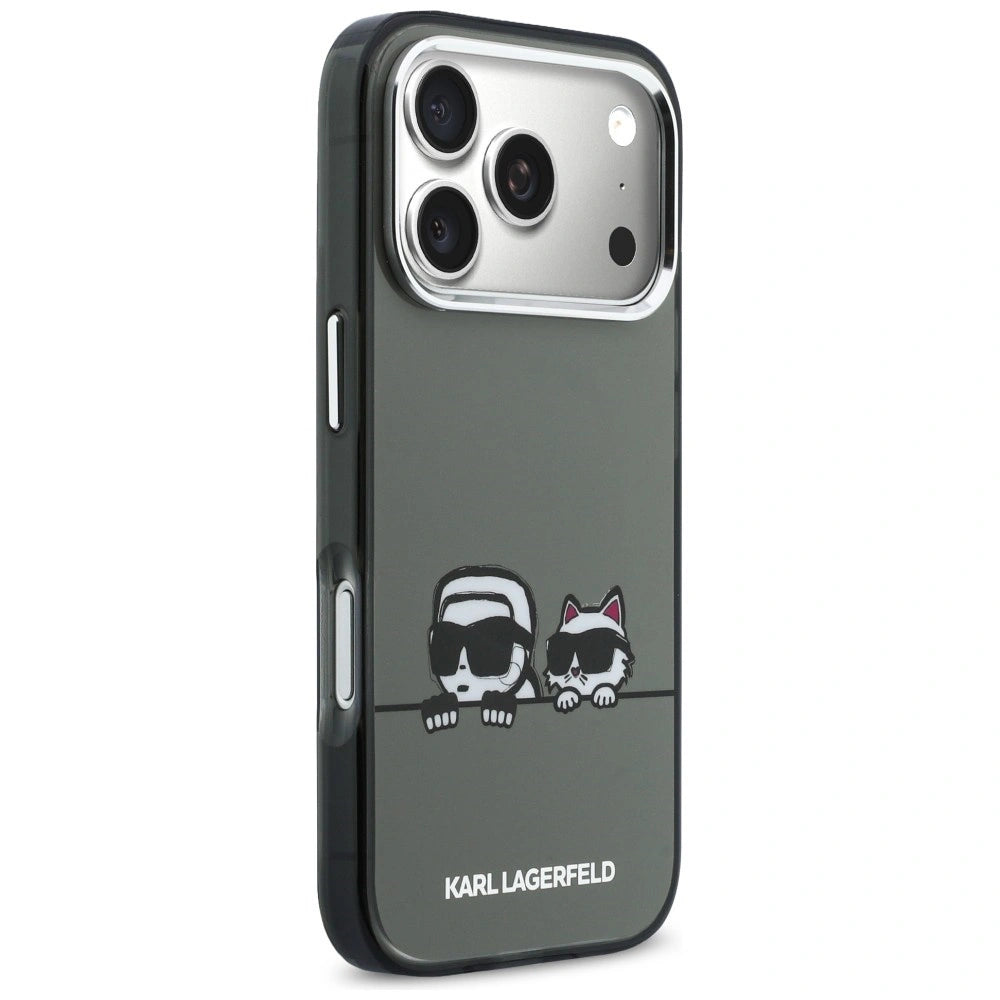 Etui Karl Lagerfeld IML Karl & Choupette na iPhone 17 Pro - czarne – zdjęcie 4