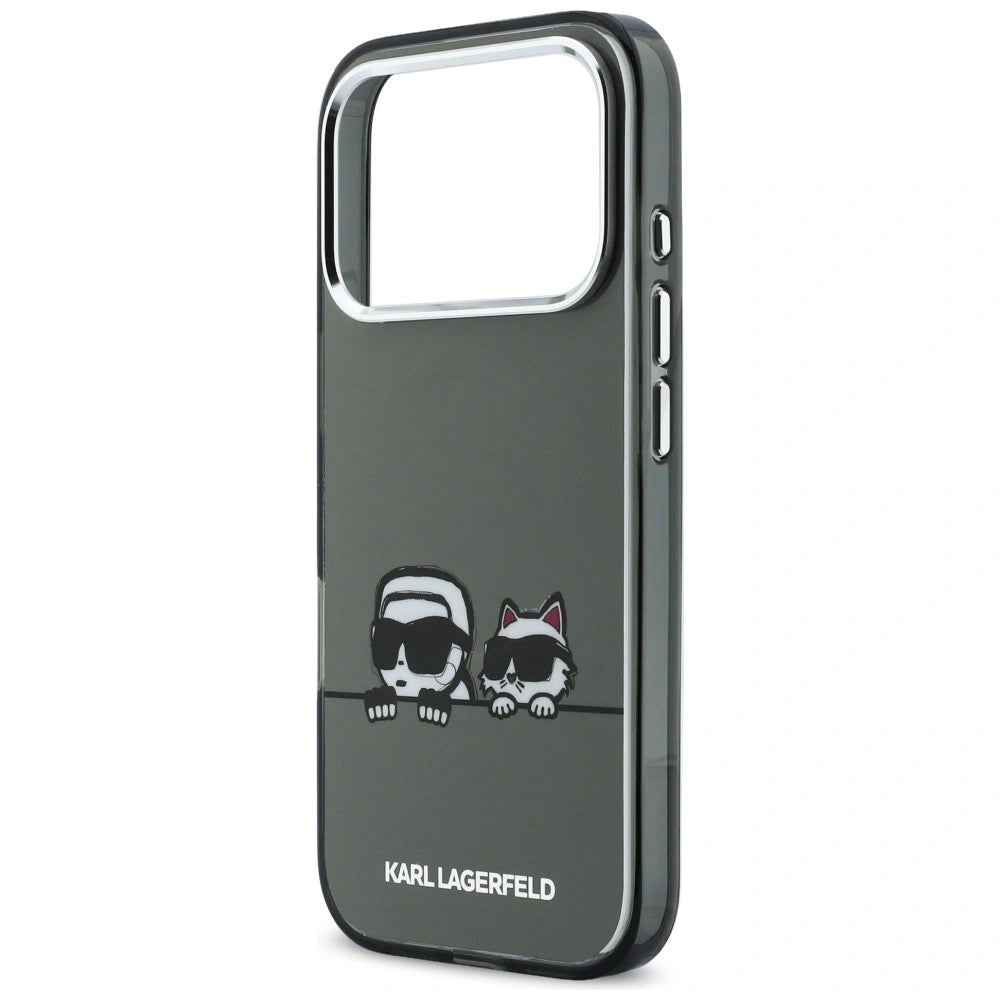 Etui Karl Lagerfeld IML Karl & Choupette na iPhone 17 Pro - czarne – zdjęcie 6
