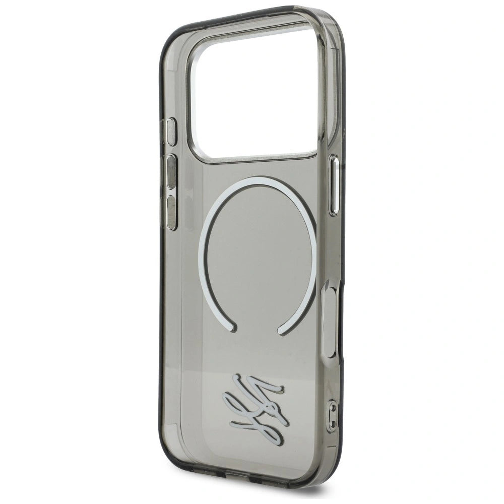 Etui Karl Lagerfeld IML KL Script Logo MagSafe na iPhone 17 Pro - czarne – zdjęcie 7