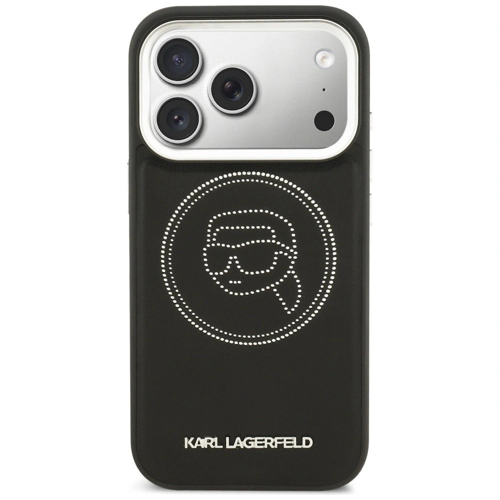 Etui Karl Lagerfeld K Head Point Logo MagSafe na iPhone 17 Pro - czarne – zdjęcie 3