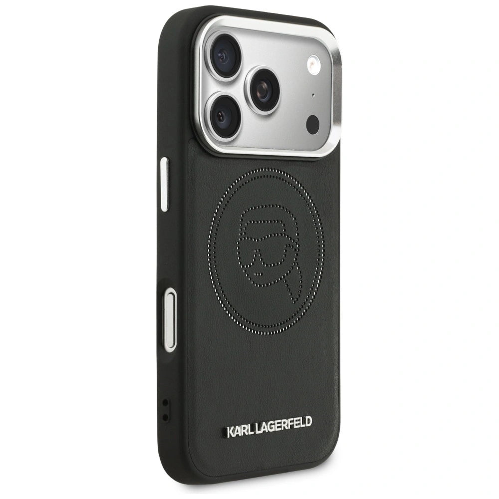 Etui Karl Lagerfeld K Head Point Logo MagSafe na iPhone 17 Pro - czarne – zdjęcie 4