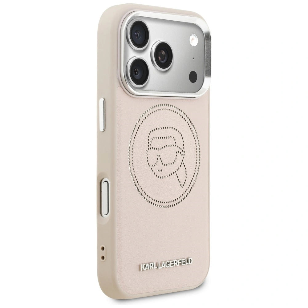 Etui Karl Lagerfeld K Head Point Logo MagSafe na iPhone 17 Pro Max - różowe – zdjęcie 4