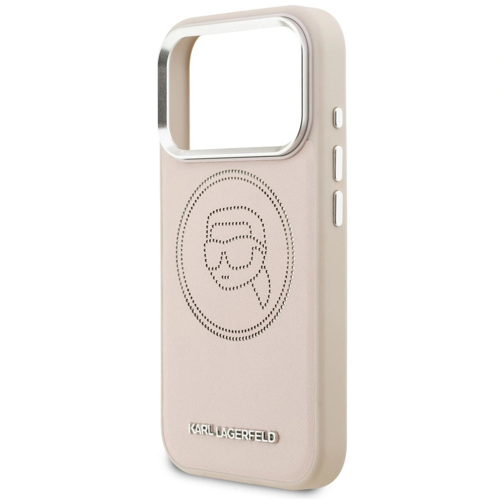 Etui Karl Lagerfeld K Head Point Logo MagSafe na iPhone 17 Pro Max - różowe – zdjęcie 6