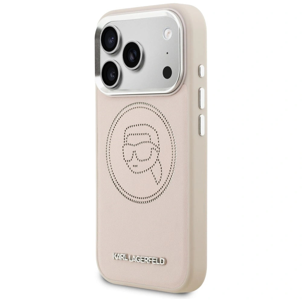 Etui Karl Lagerfeld K Head Point Logo MagSafe na iPhone 17 Pro - różowe – zdjęcie 2