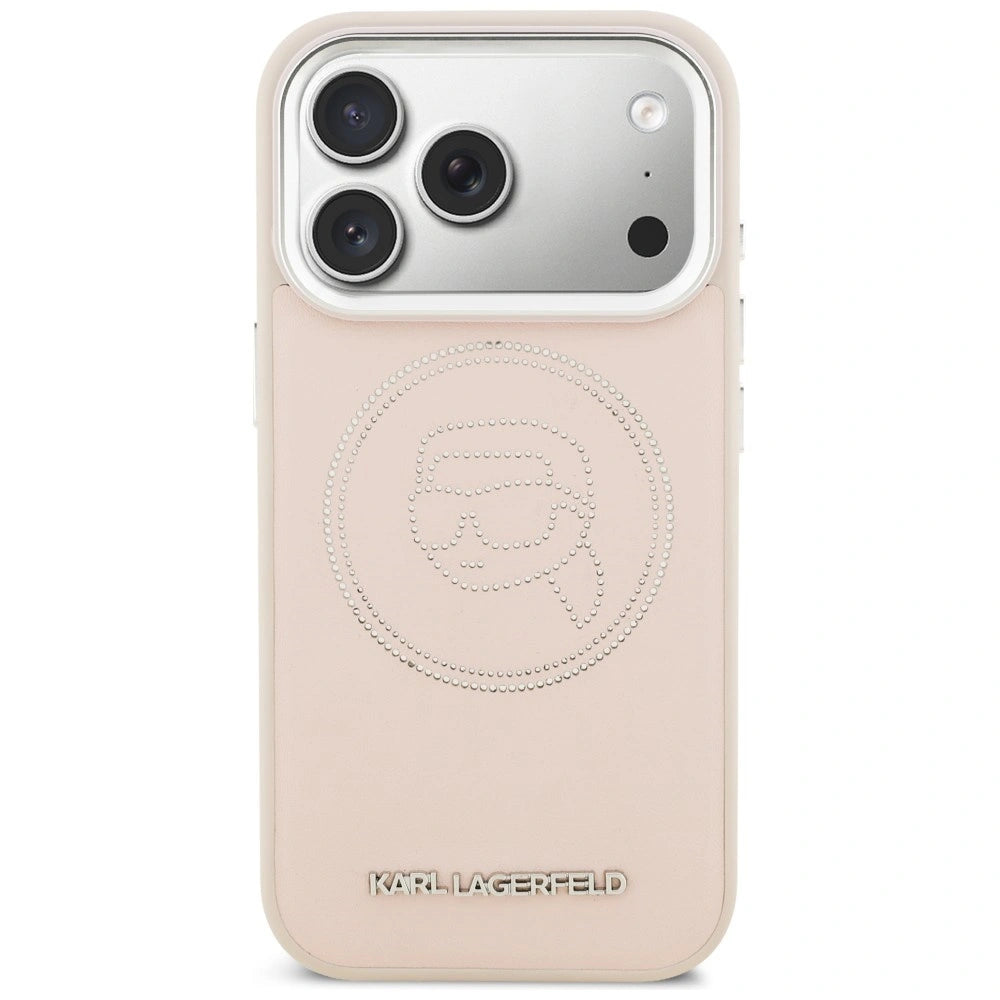 Etui Karl Lagerfeld K Head Point Logo MagSafe na iPhone 17 Pro - różowe – zdjęcie 3