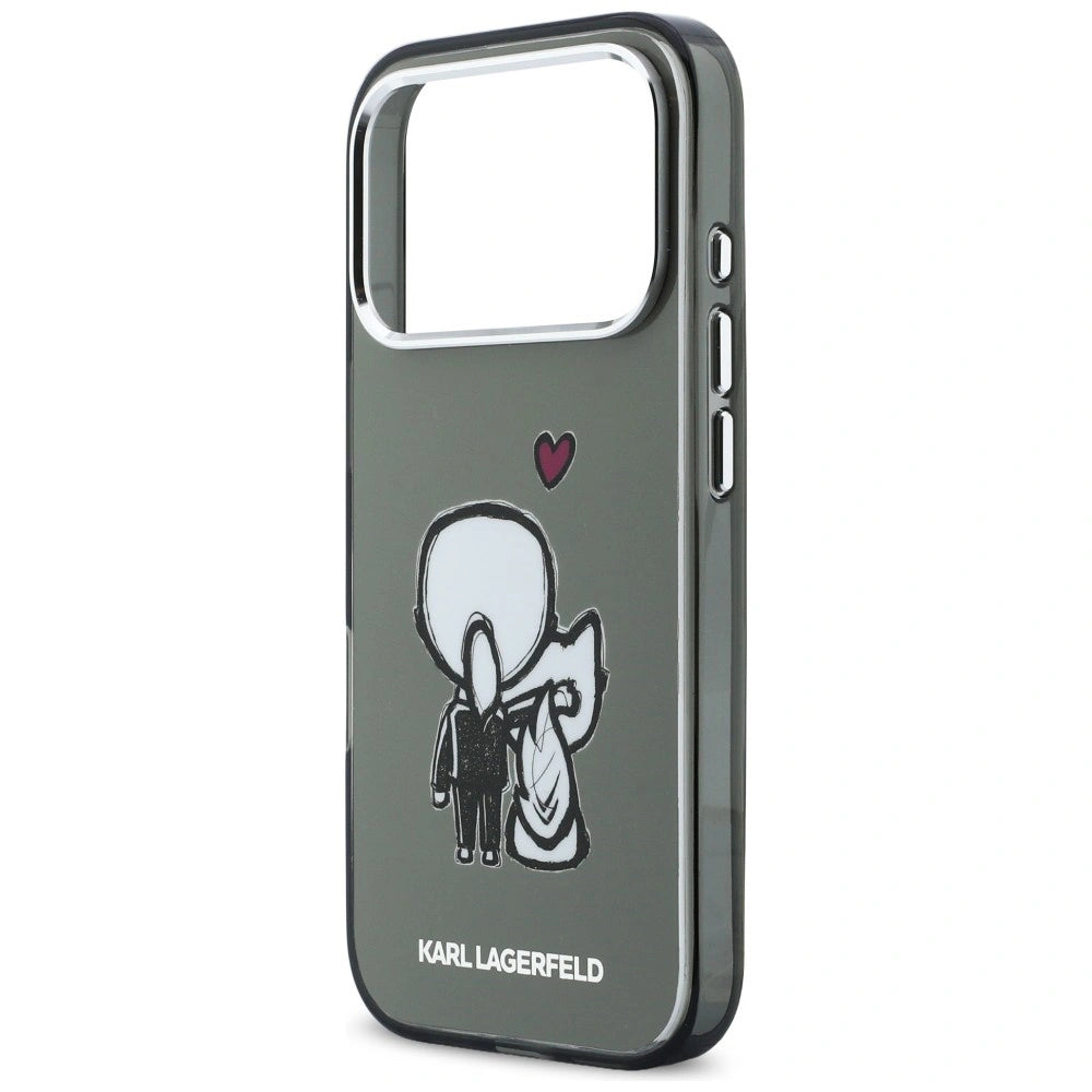 Etui Karl Lagerfeld Karl & Choupette Back MagSafe na iPhone 17 Pro - czarne – zdjęcie 6